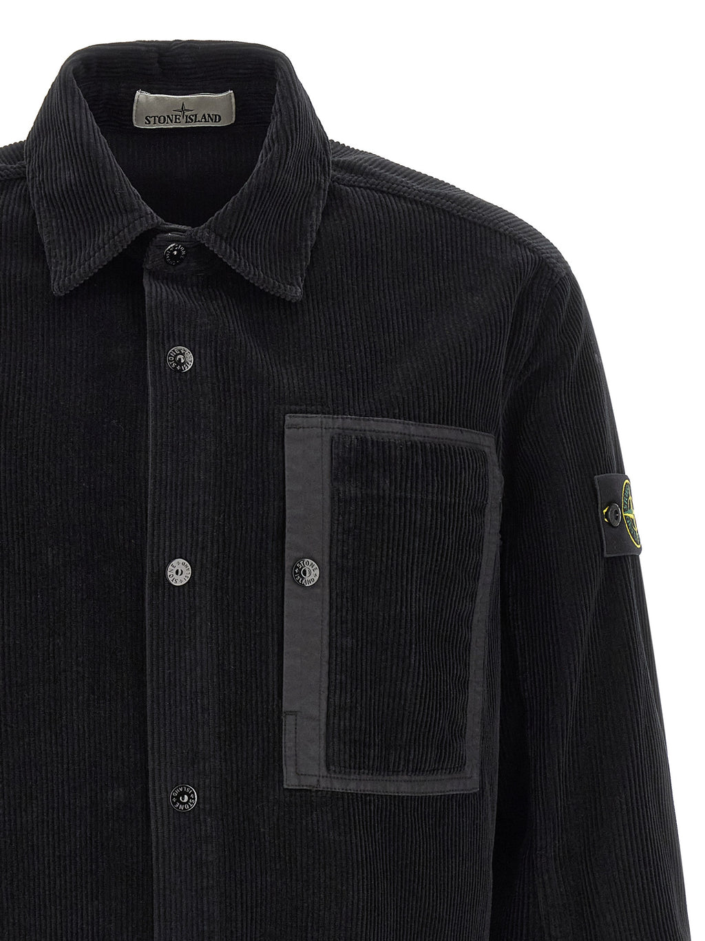 Blusa Stone Island de algodón negro