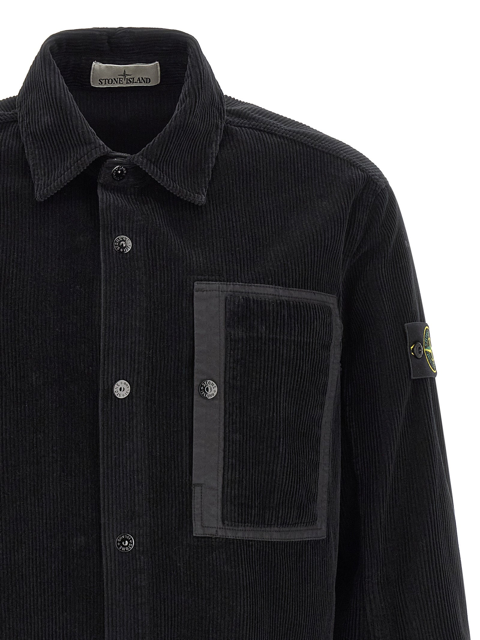 Blusa Stone Island de algodón negro