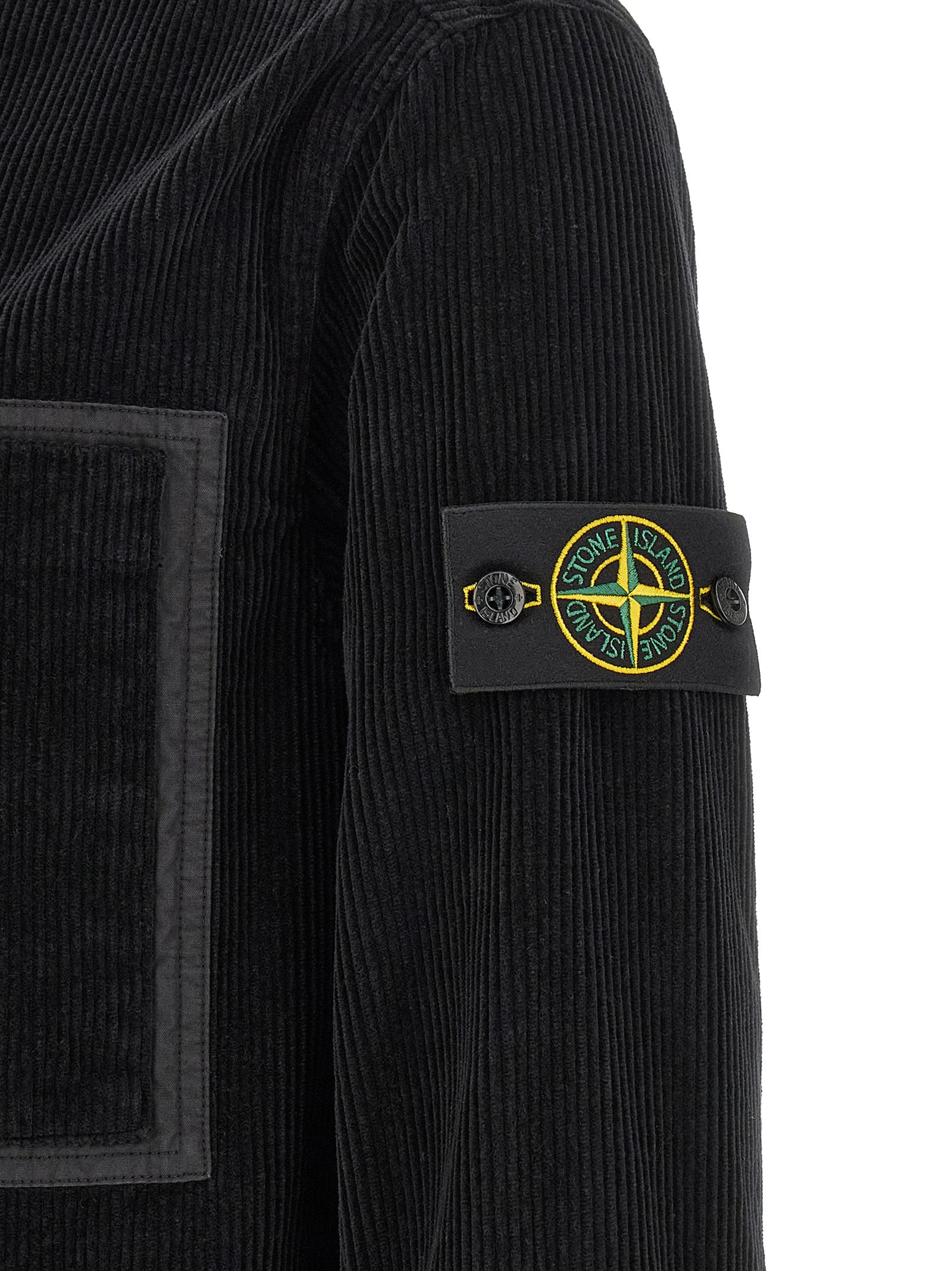 Blusa Stone Island de algodón negro