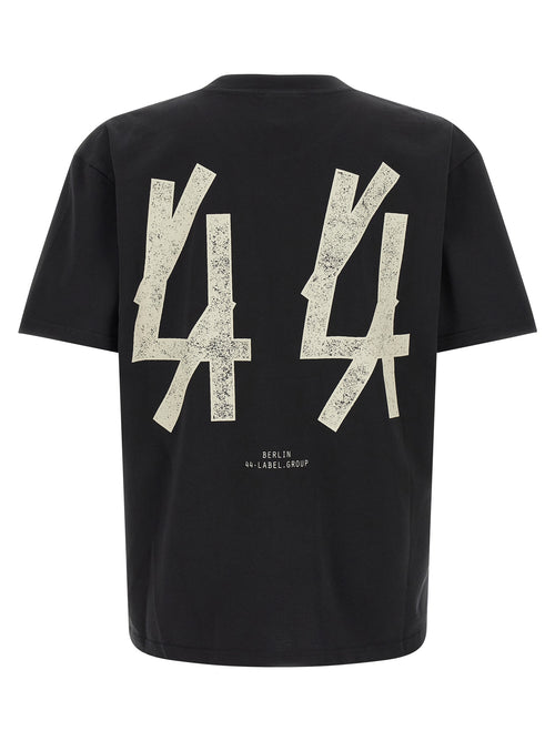 Camiseta de algodón negra 44 Label Group