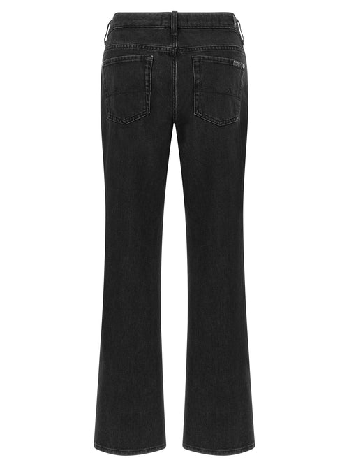 7 For All Mankind Jeans acampanados de algodón negros