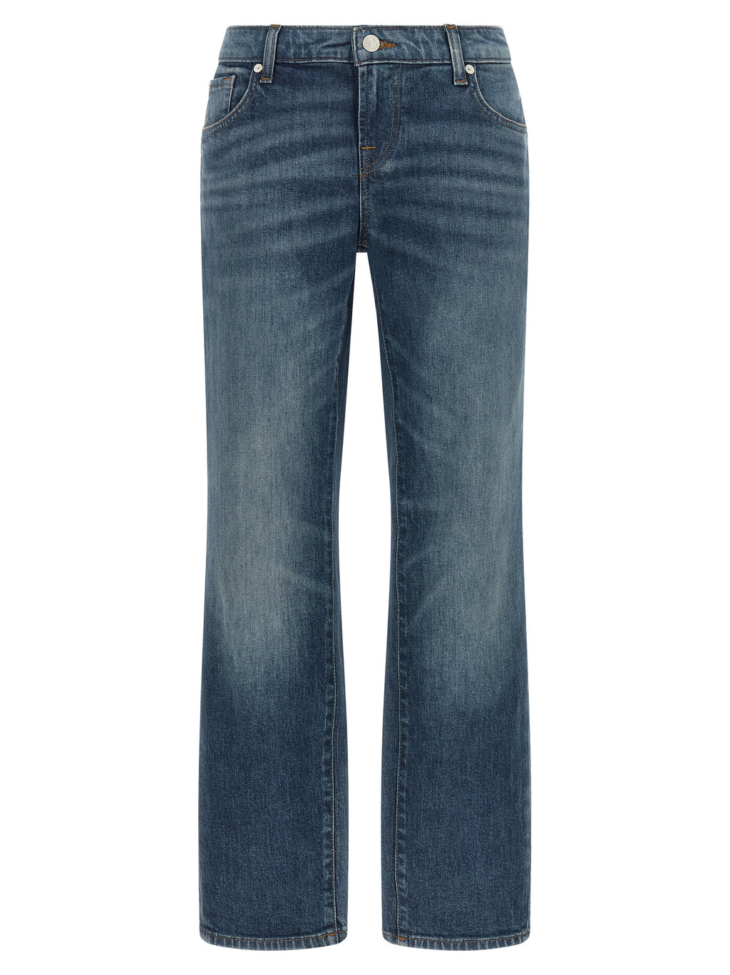 Jeans ajustados de algodón azul 7 For All Mankind