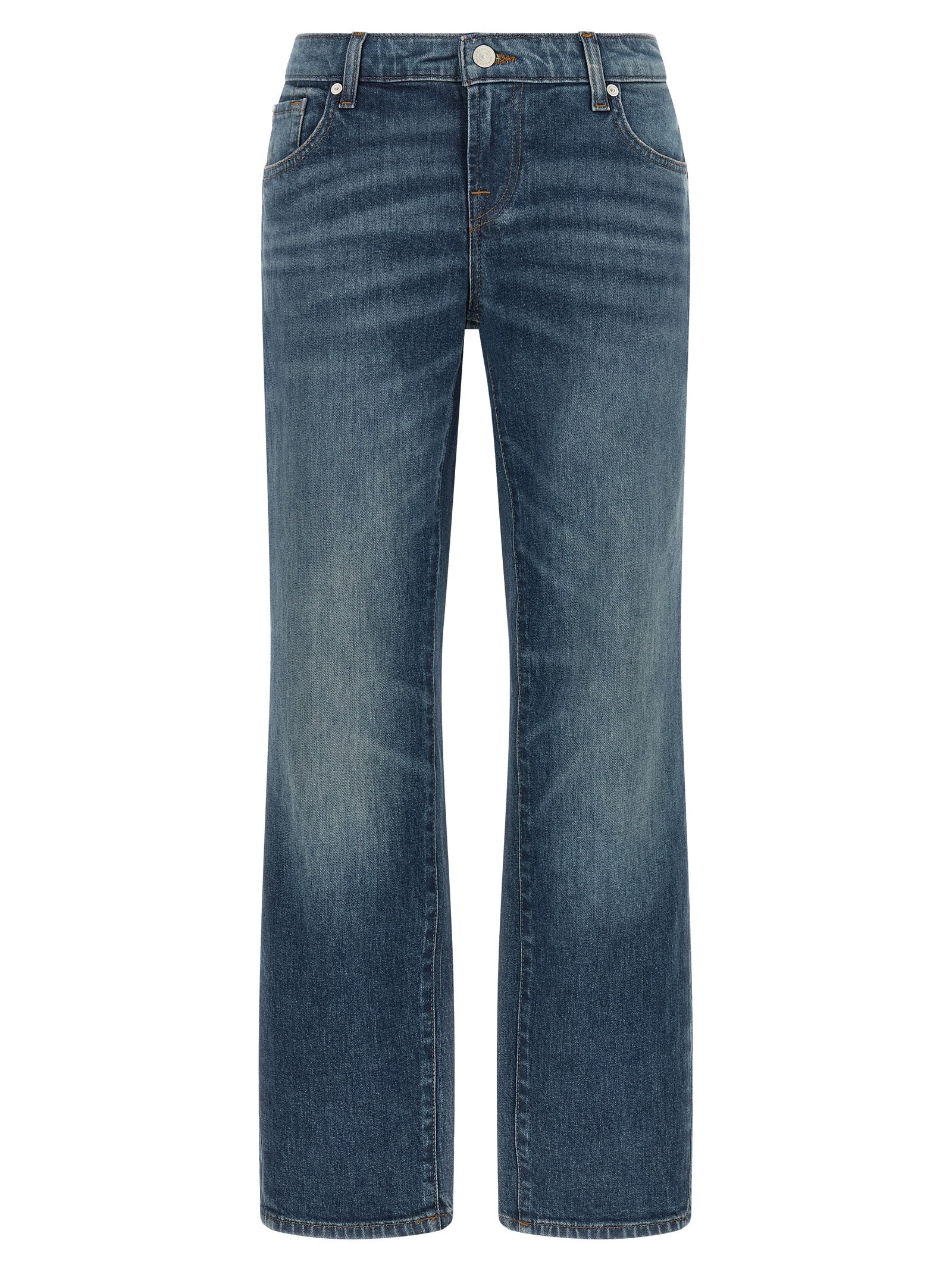 Jeans ajustados de algodón azul 7 For All Mankind