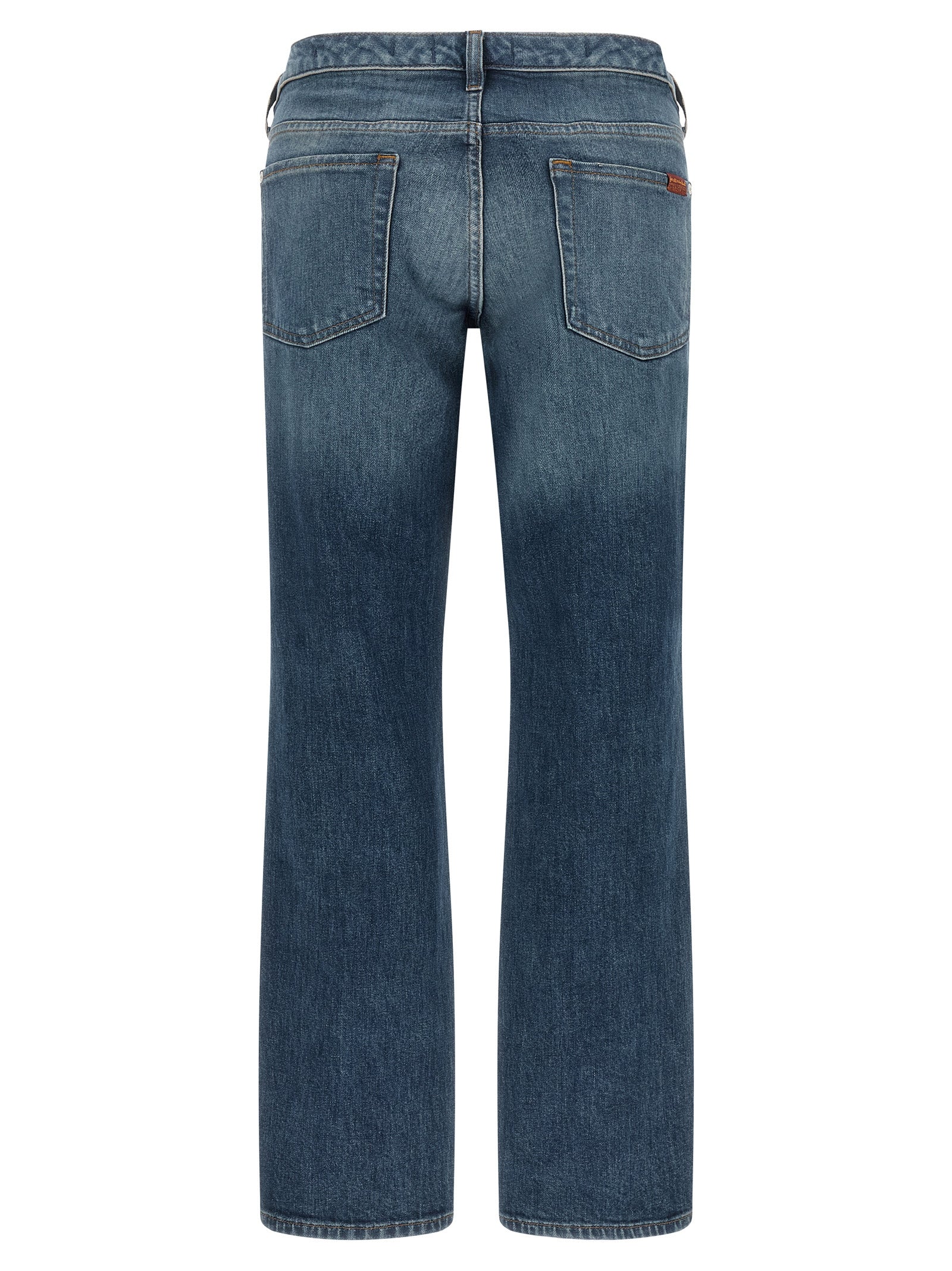 Jeans ajustados de algodón azul 7 For All Mankind