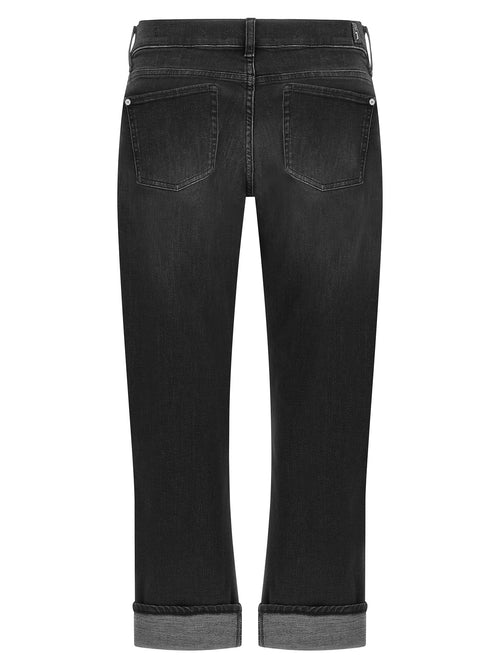 Vaqueros 7 For All Mankind de algodón negro de corte relajado