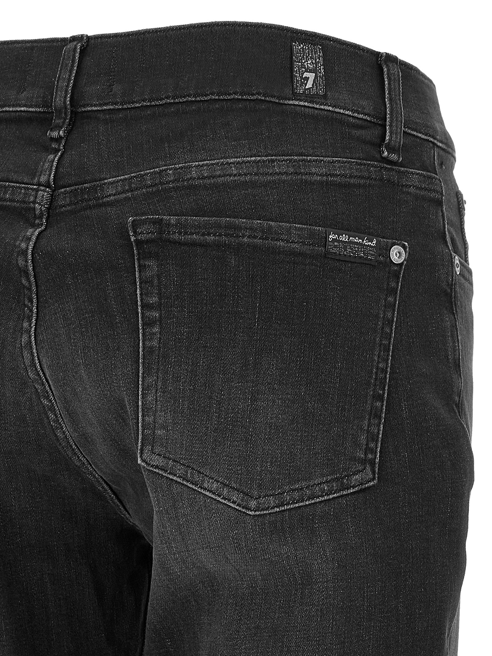 Vaqueros 7 For All Mankind de algodón negro de corte relajado
