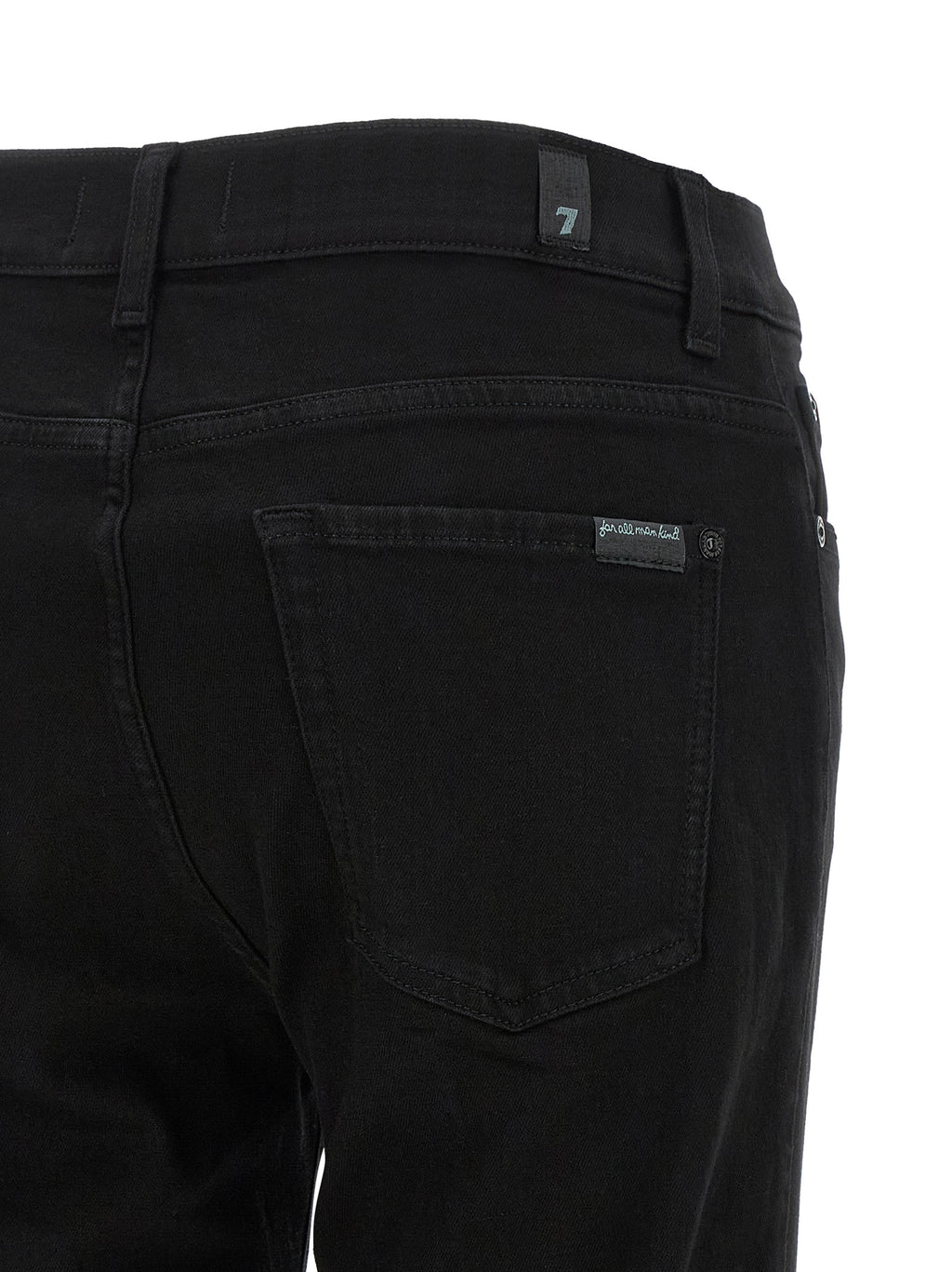 7 For All Mankind Jeans Bootcut de Algodón Negro