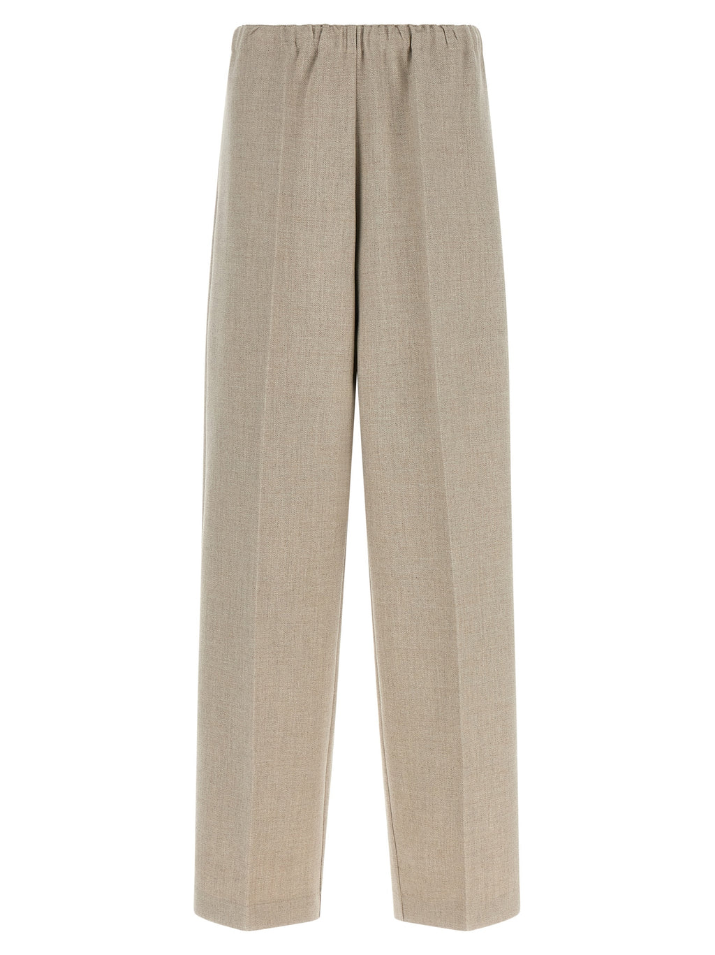 Pantalones casuales beige de poliéster Fabiana Filippi