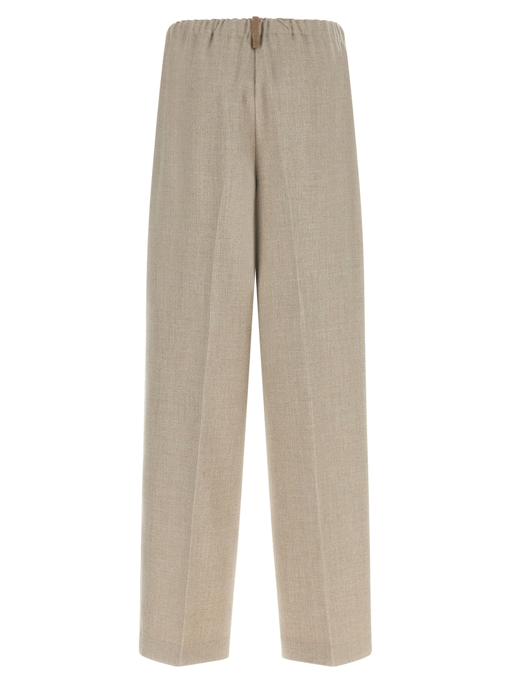 Pantalones casuales beige de poliéster Fabiana Filippi