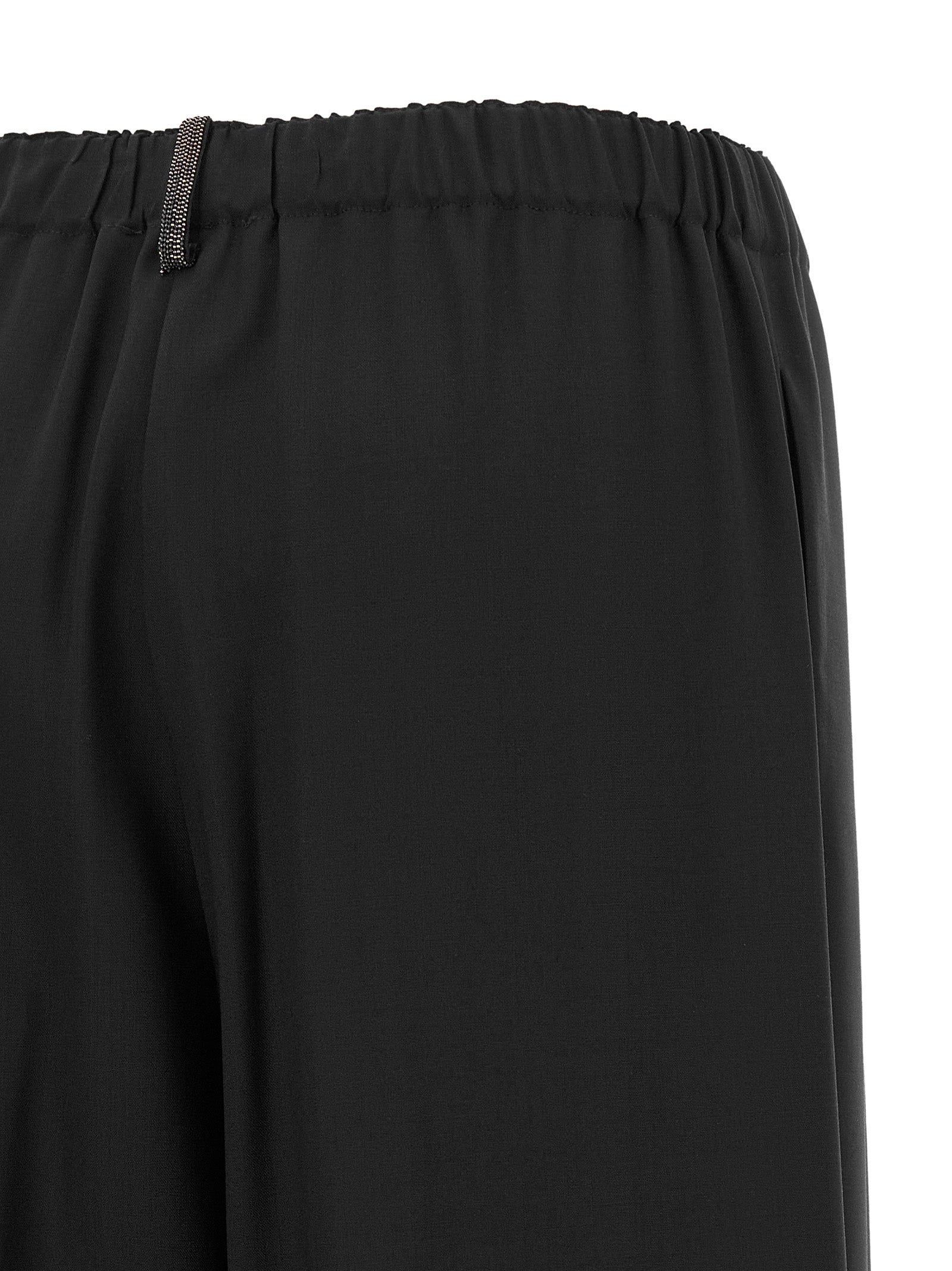 Fabiana Filippi Pantalones casuales de lana virgen negros
