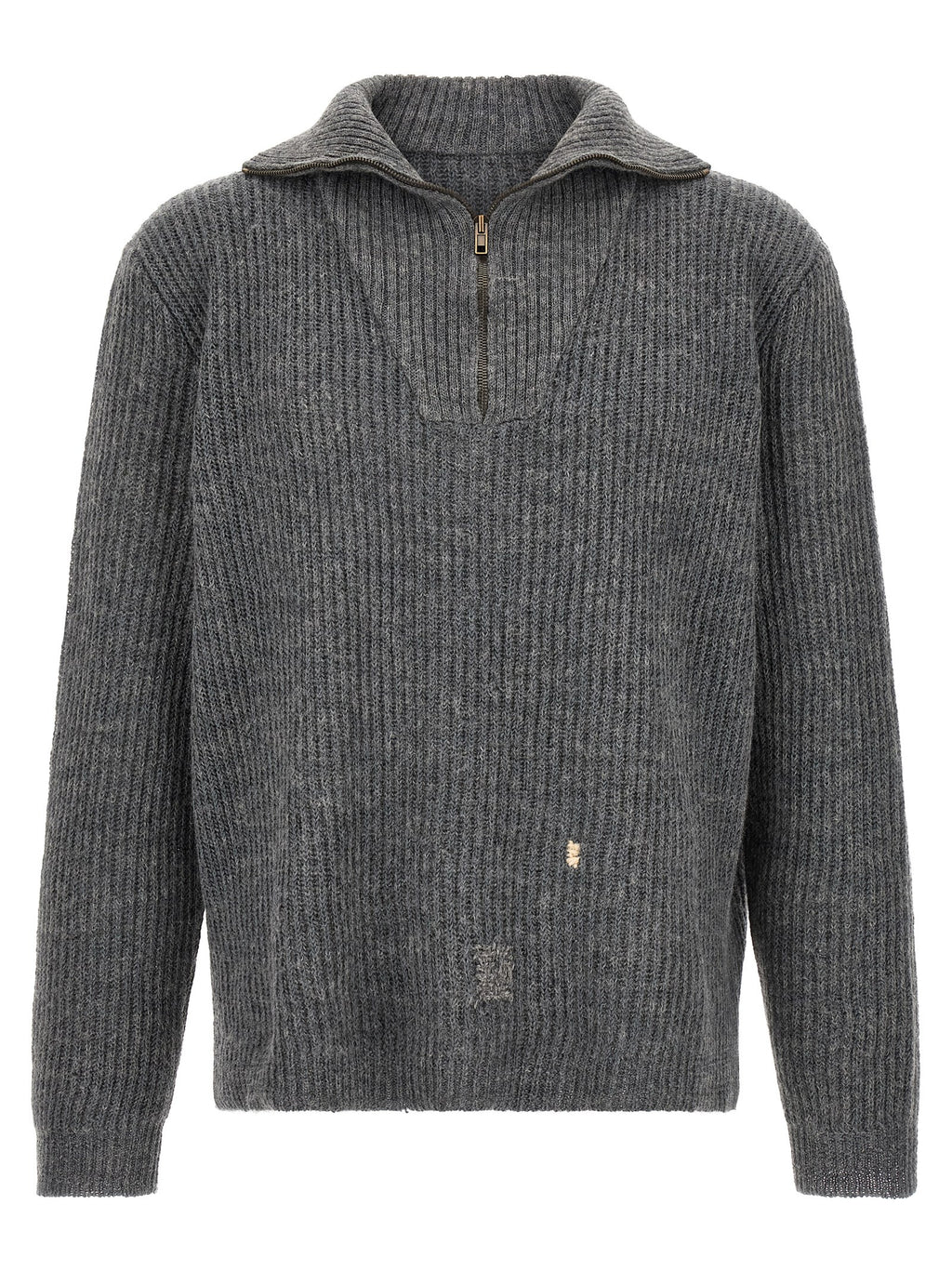 Cárdigan de lino gris Maison Margiela