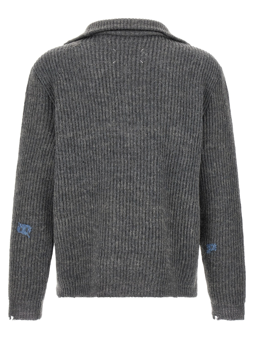 Cárdigan de lino gris Maison Margiela