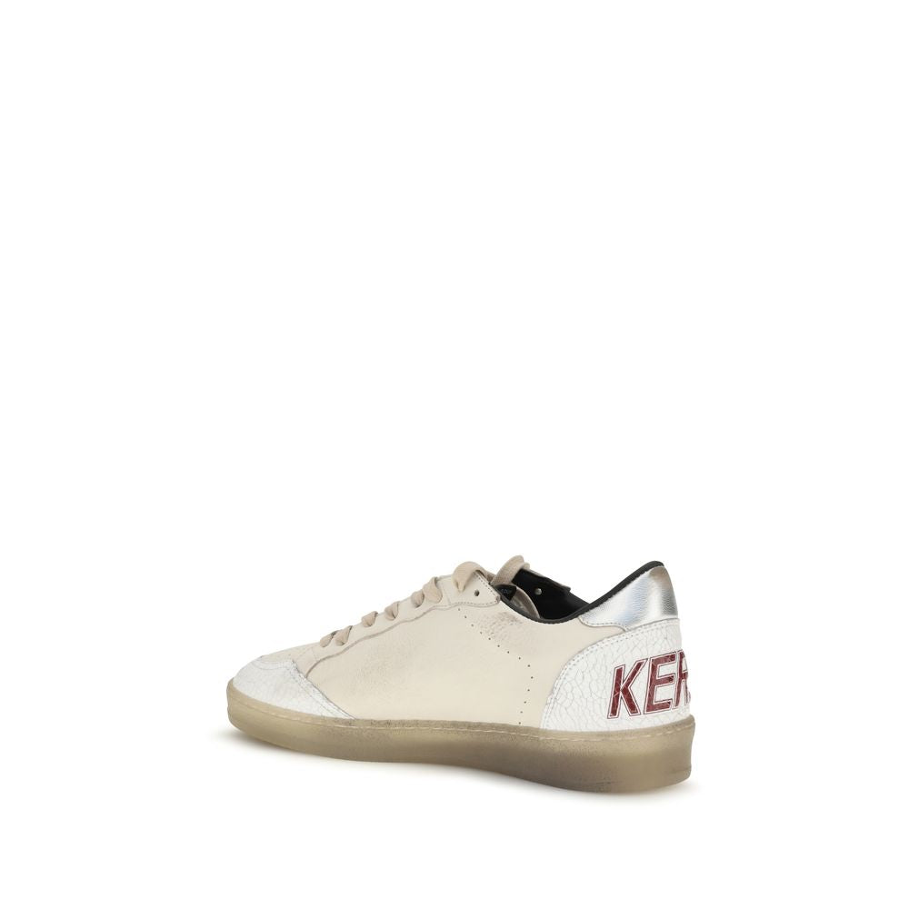 Zapatillas bajas Golden Goose de piel de becerro blanca Bos Taurus