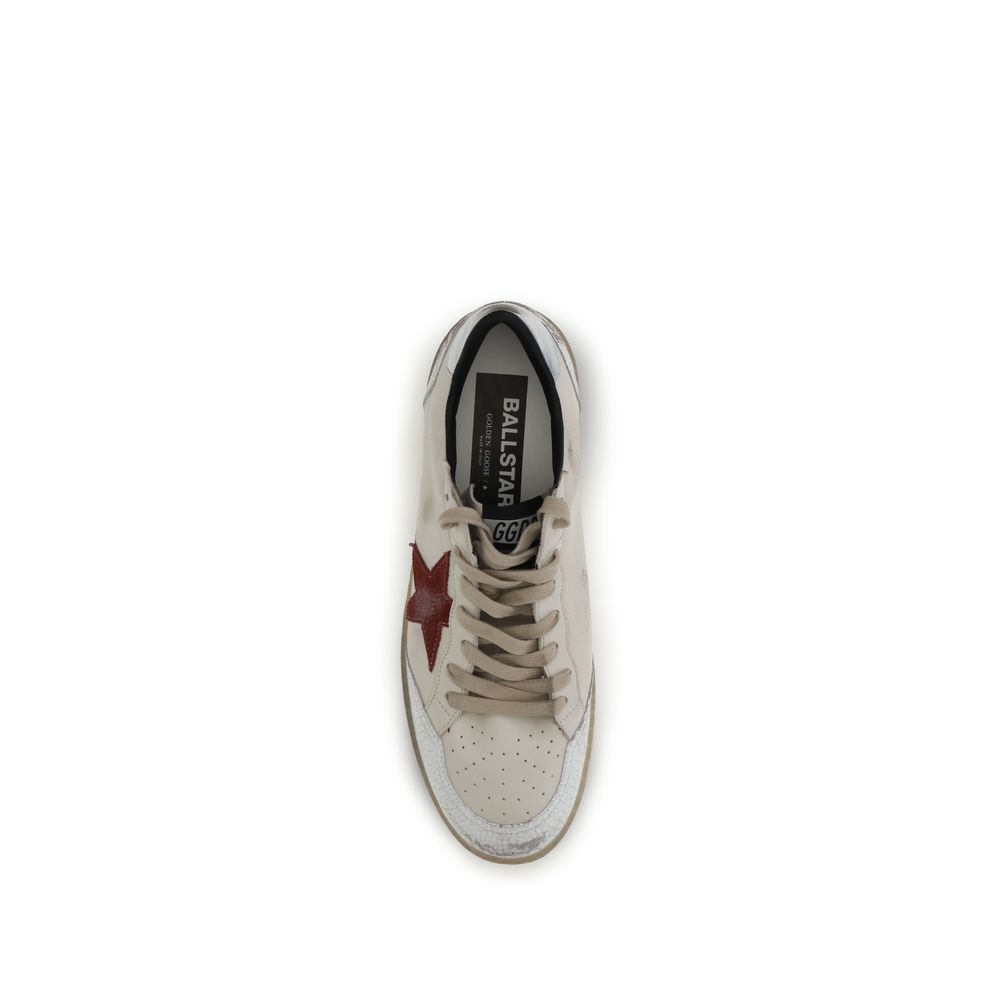 Zapatillas bajas Golden Goose de piel de becerro blanca Bos Taurus