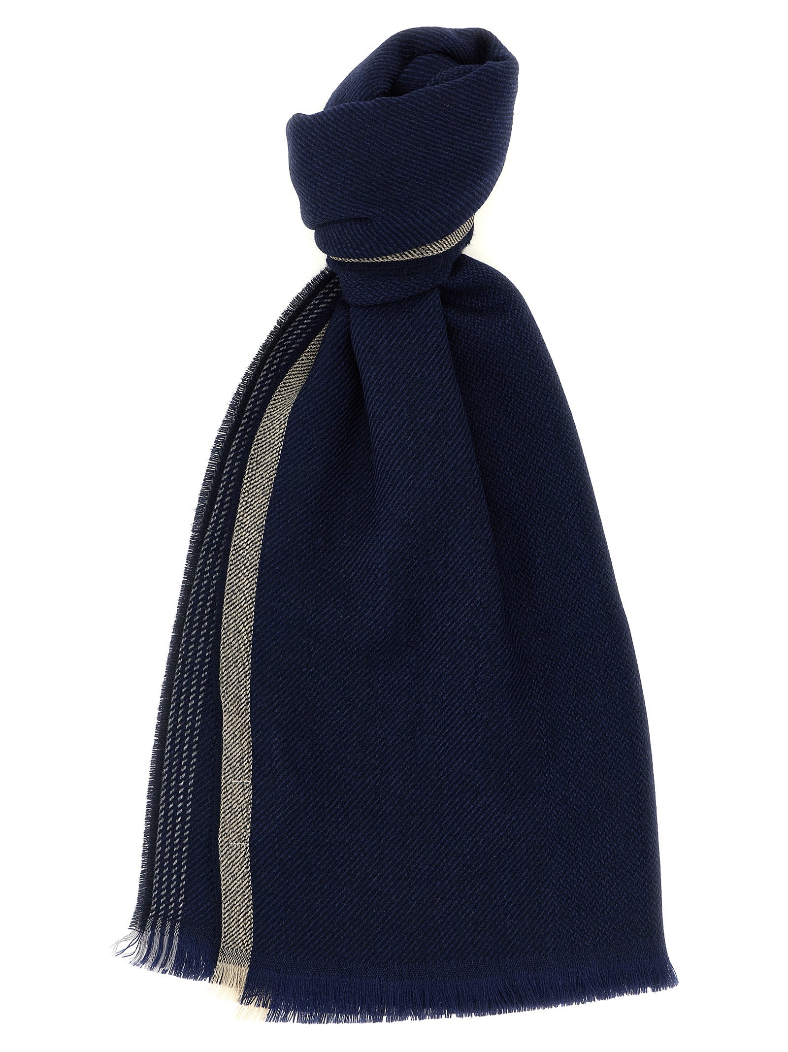 Brunello Cucinelli Bufanda de Lana Azul