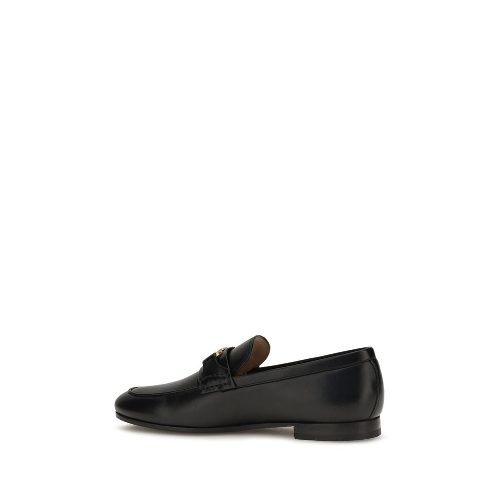 Mocasines sin cordones Valentino Garavani de piel de becerro negra Bos Taurus