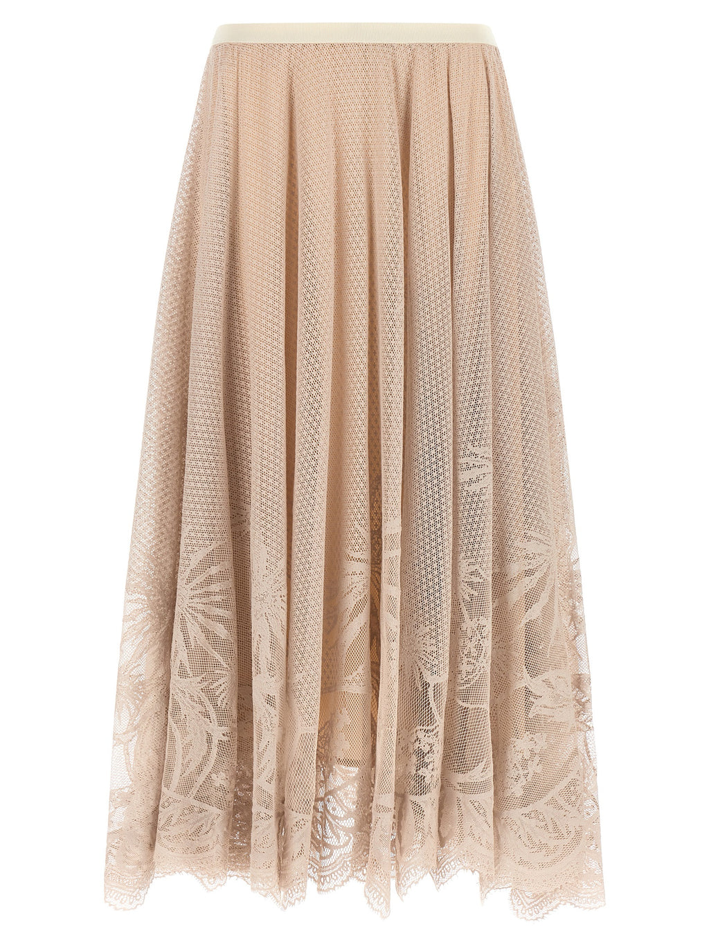 Falda midi de algodón multicolor Fabiana Filippi