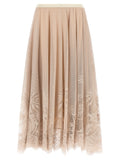 Falda midi de algodón multicolor Fabiana Filippi
