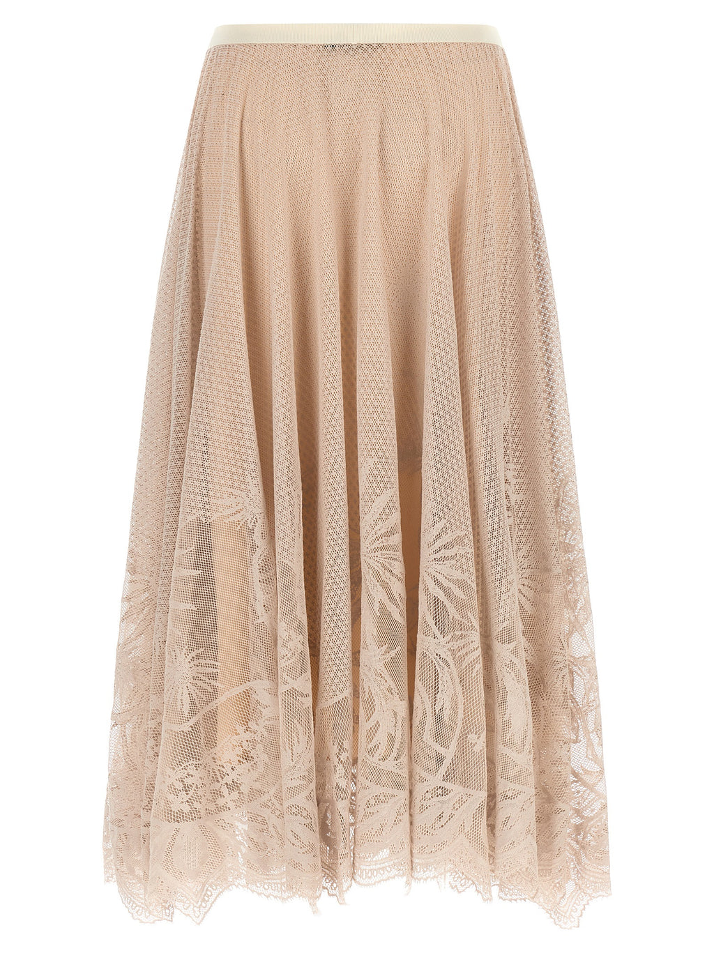 Falda midi de algodón multicolor Fabiana Filippi