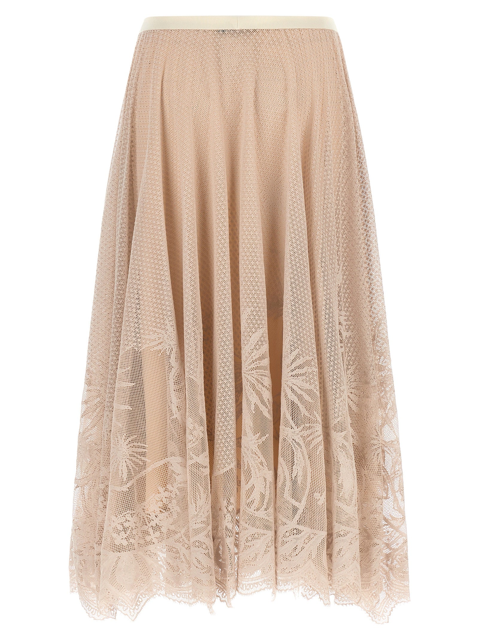 Falda midi de algodón multicolor Fabiana Filippi