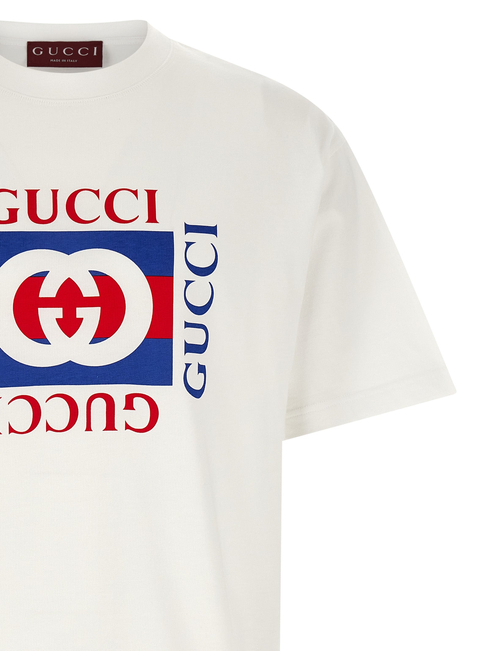 Camiseta Gucci de algodón blanco