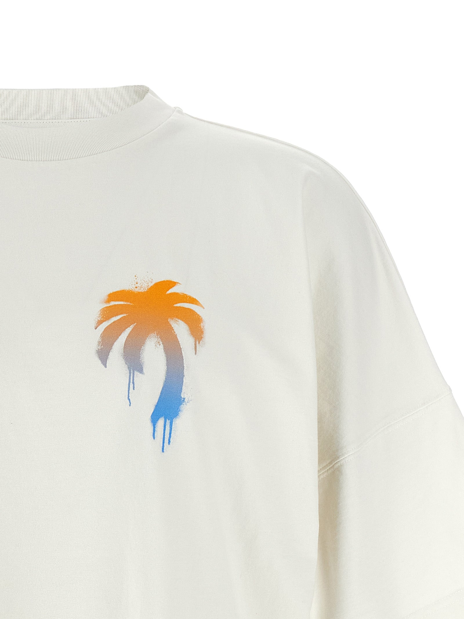 Camiseta Palm Angels de algodón blanco