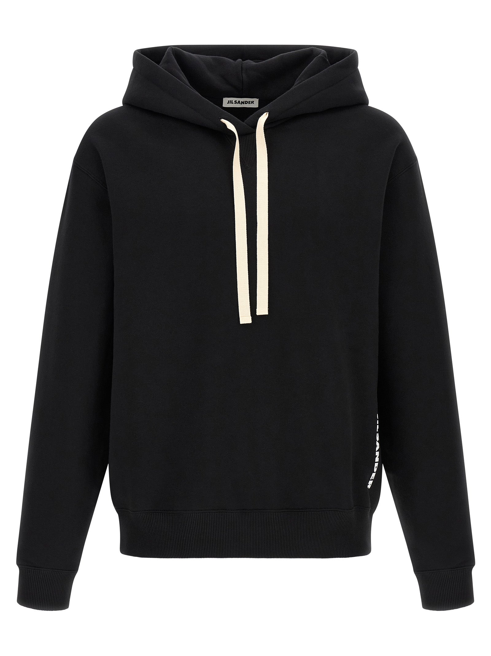 Sudadera Jil Sander negra de algodón