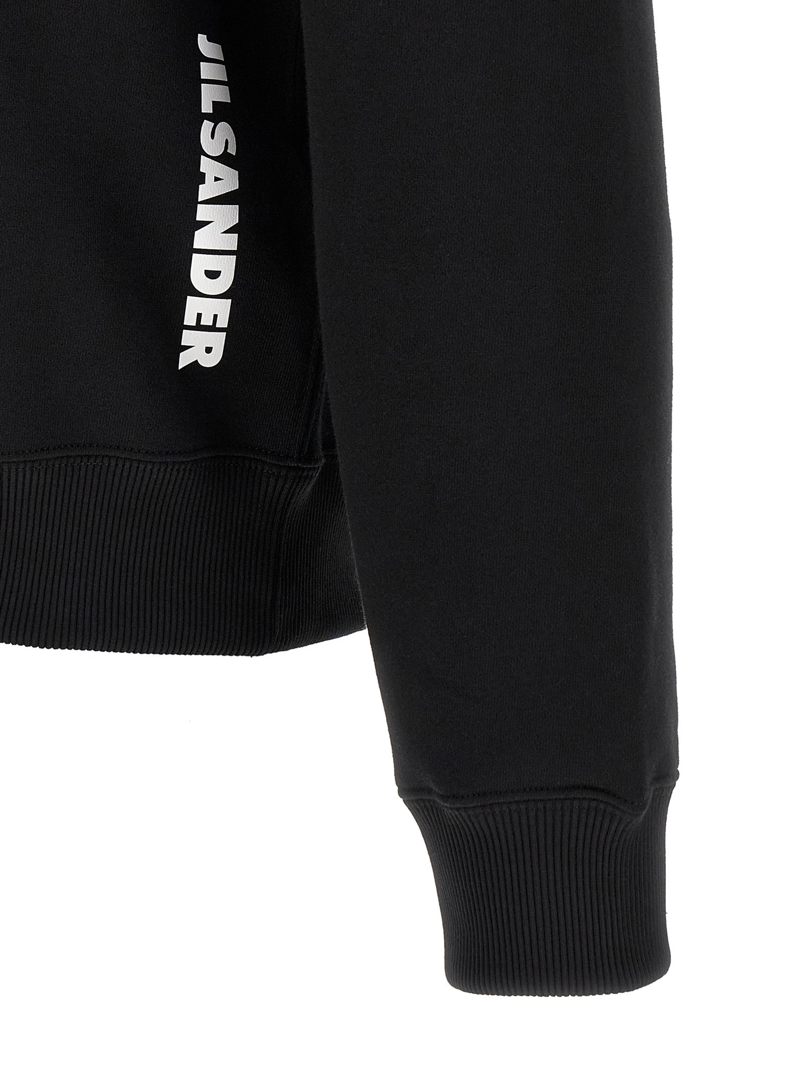 Sudadera Jil Sander negra de algodón