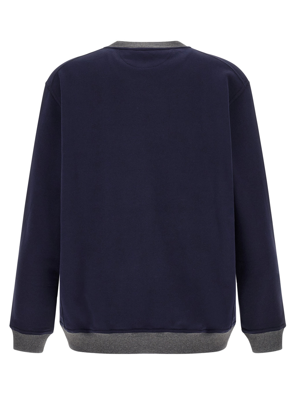 Sudadera azul de algodón Brunello Cucinelli
