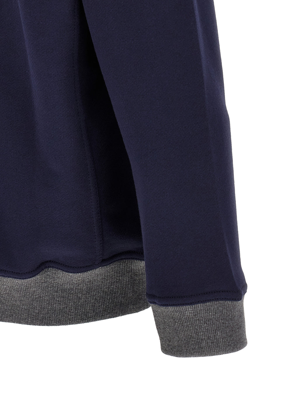 Sudadera azul de algodón Brunello Cucinelli