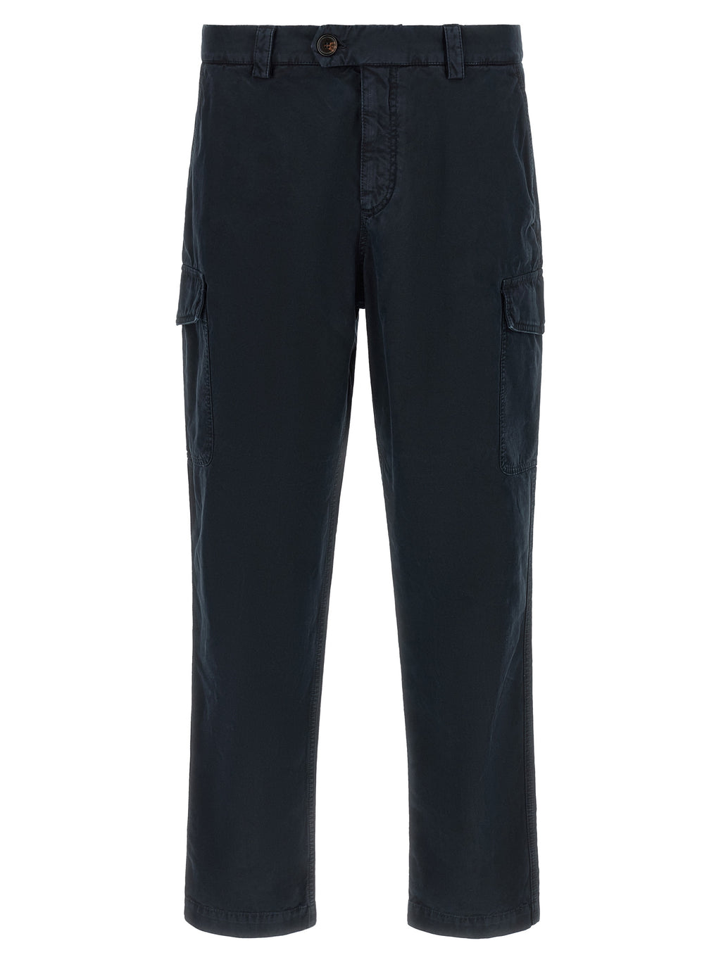 Brunello Cucinelli Blue Cotton Cargo Pants