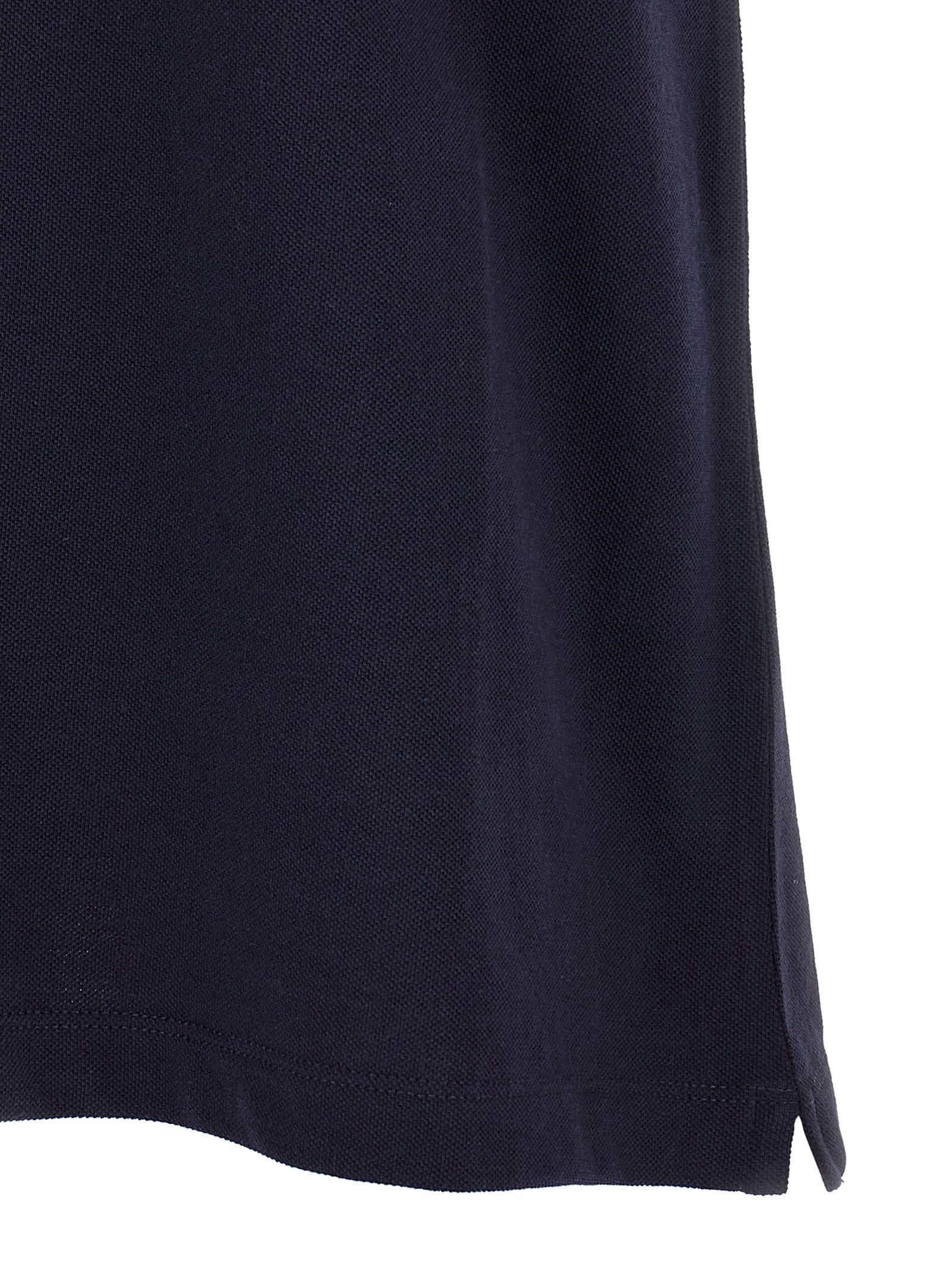 Polo azul de algodón de Brunello Cucinelli
