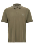 Brunello Cucinelli Bicolor Cotton Polo Shirt
