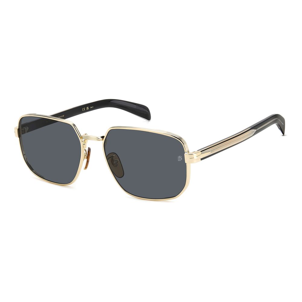 Gafas de sol metálicas doradas David Beckham