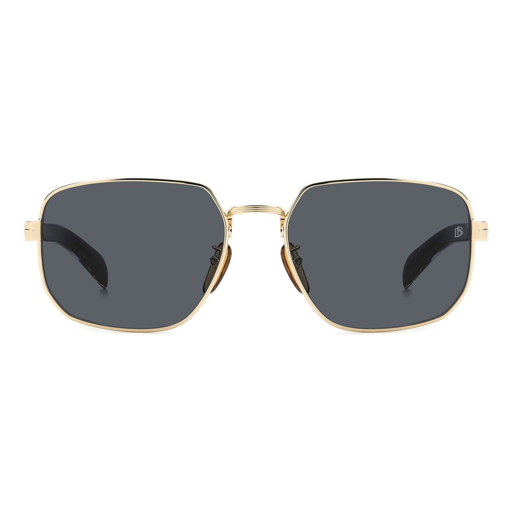 Gafas de sol metálicas doradas David Beckham