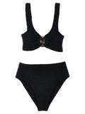 Bikini de nailon negro de Hunza G