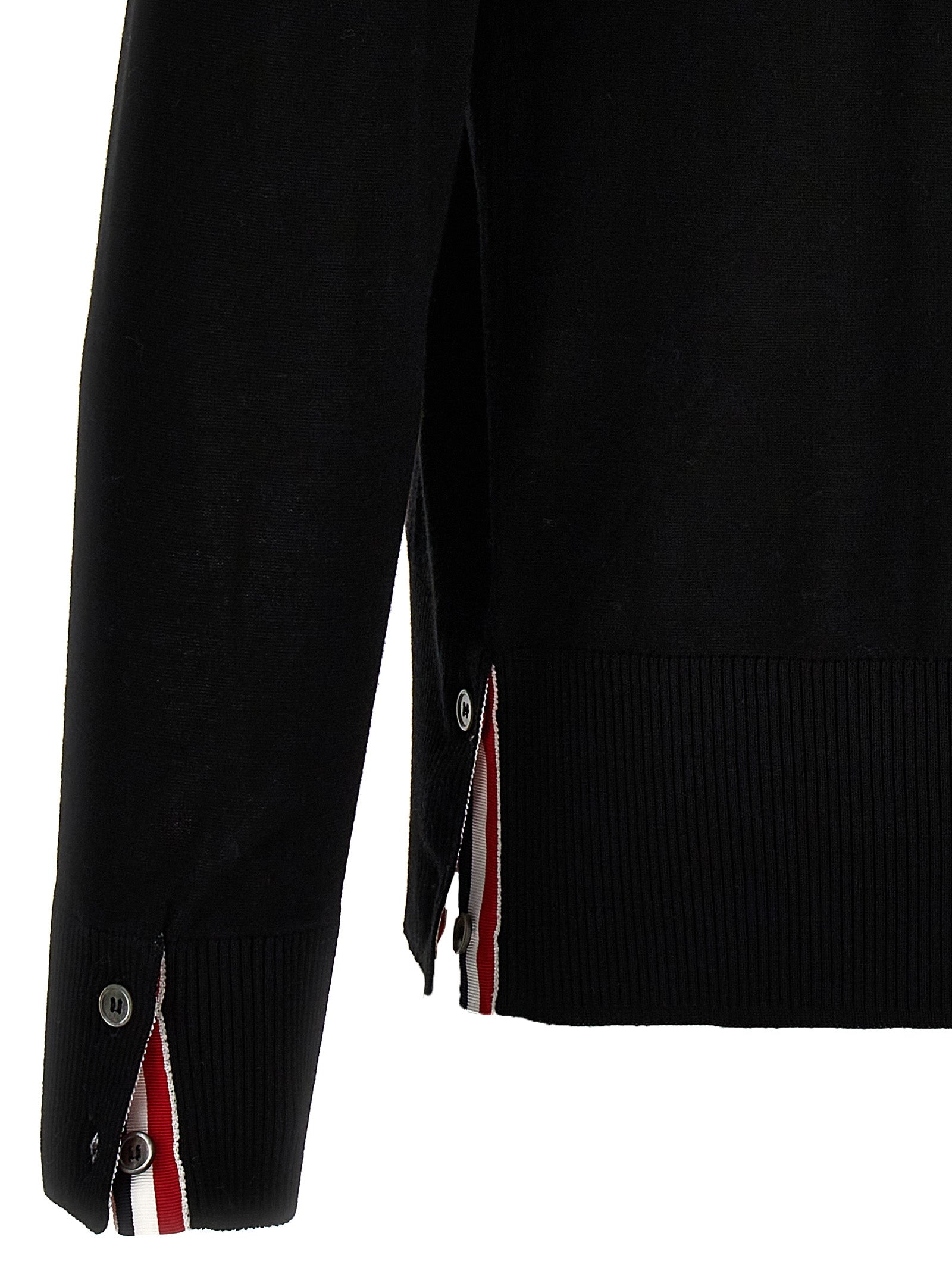 Cárdigan Thom Browne negro de lana virgen