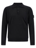 Stone Island Black Virgin Wool Cardigan