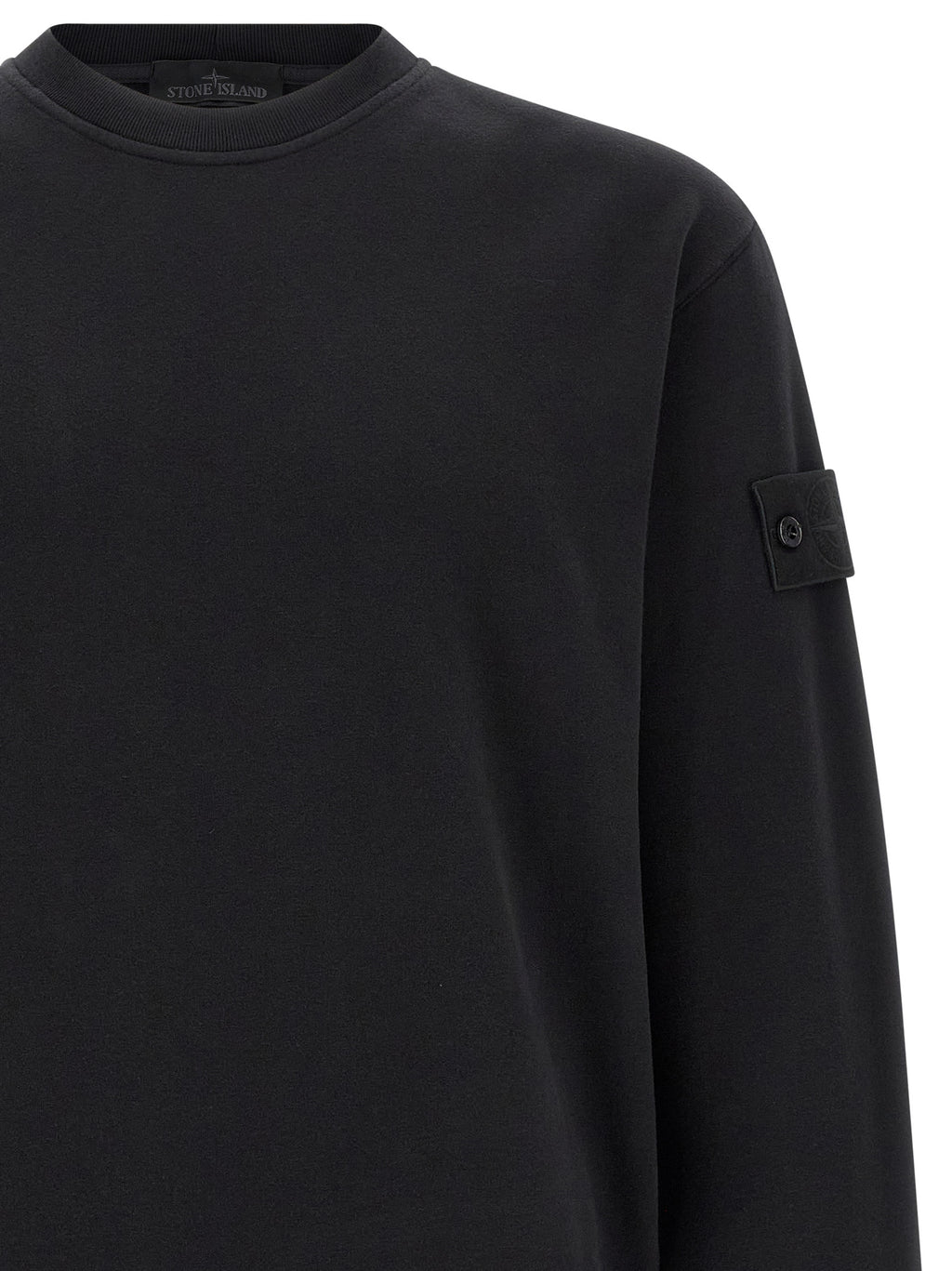 Stone Island Black Cotton Sweatshirt