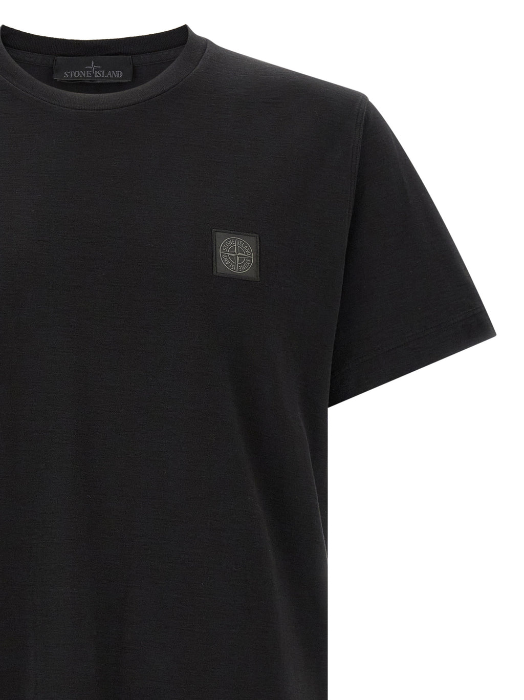 Stone Island Black Cotton T-Shirt