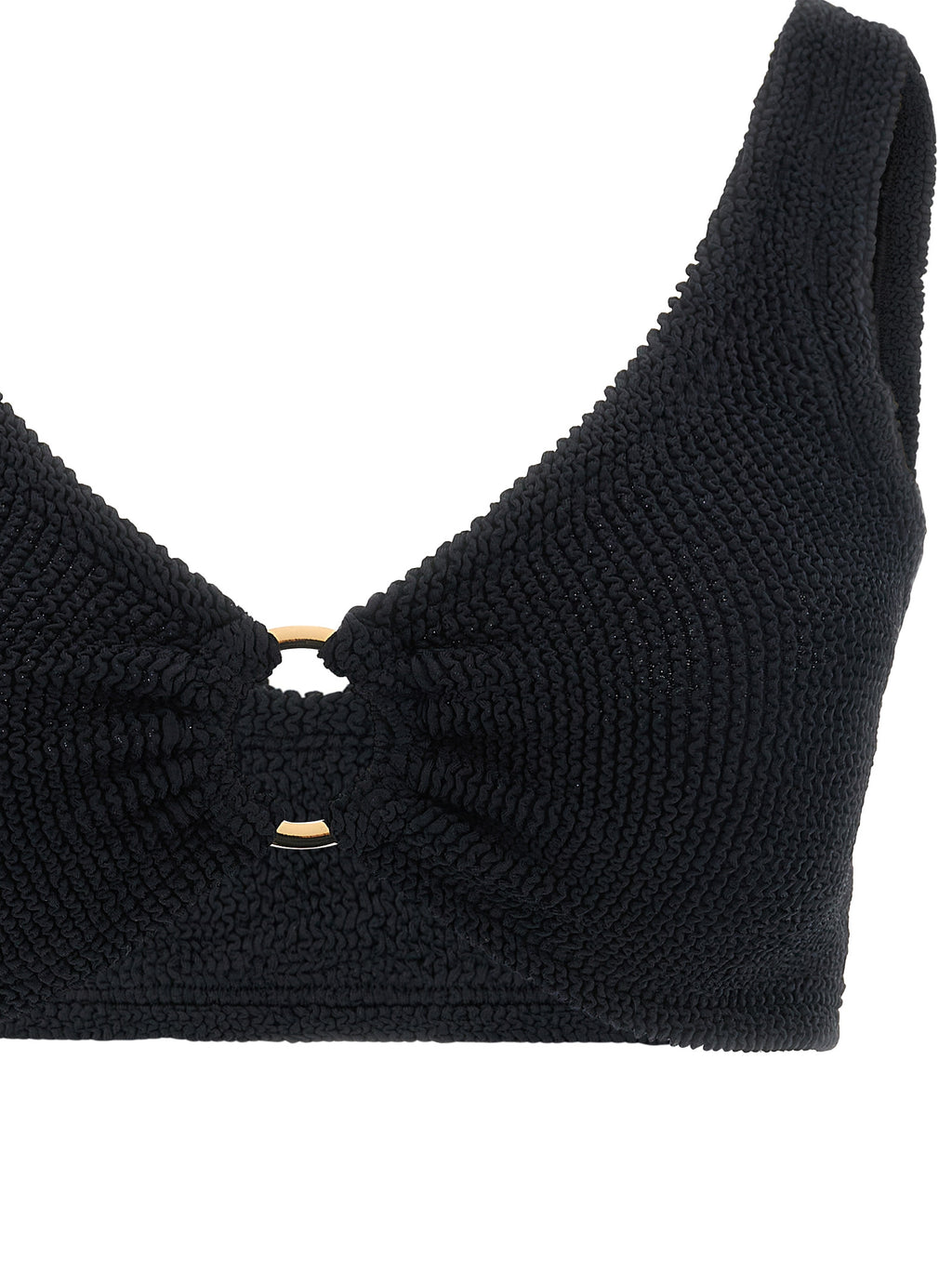 Bikini Hunza G negro de poliamida