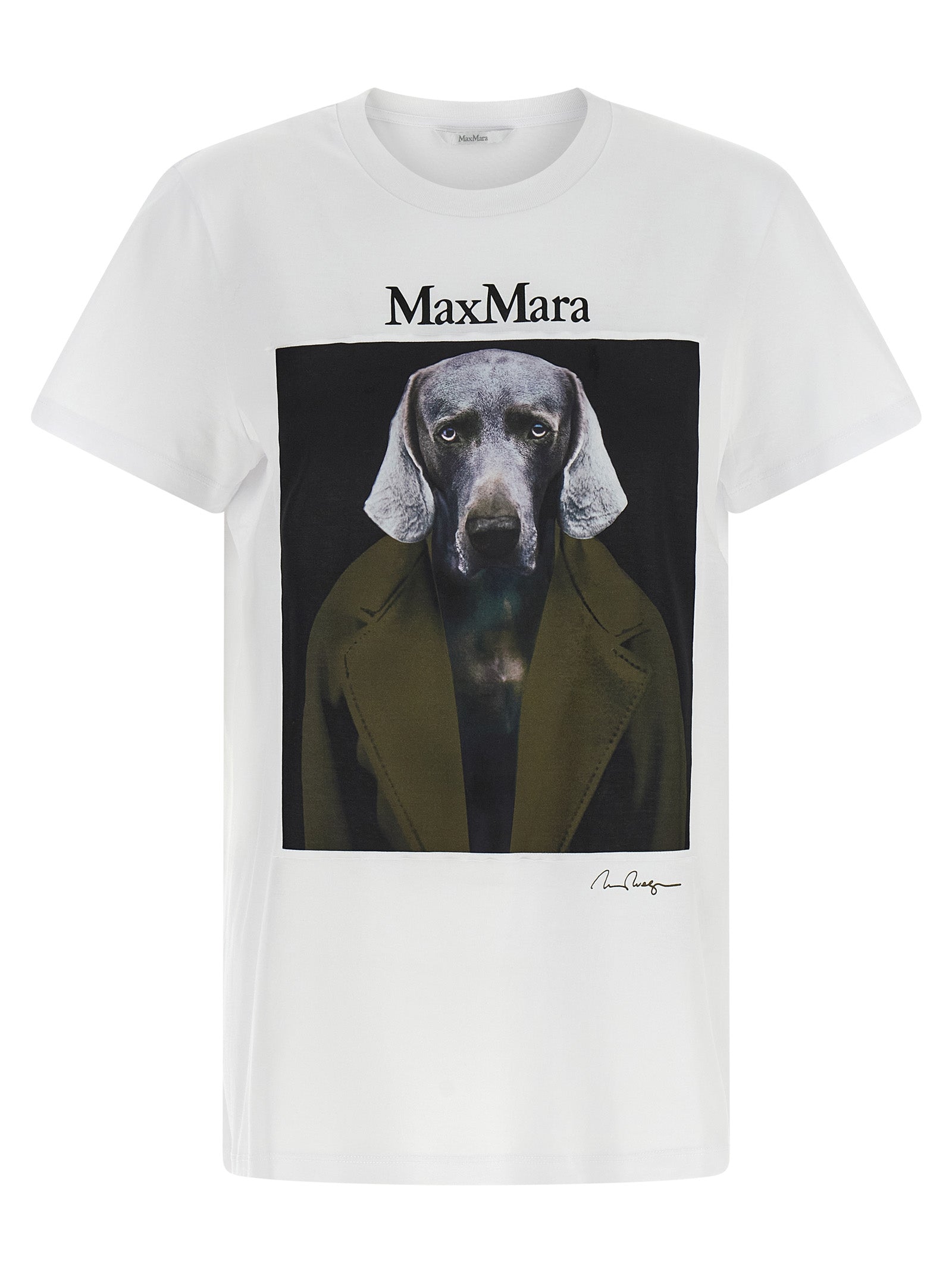 Camiseta blanca de algodón Max Mara