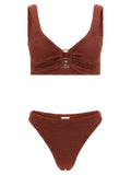 Hunza G Brown Polyamide Bikini