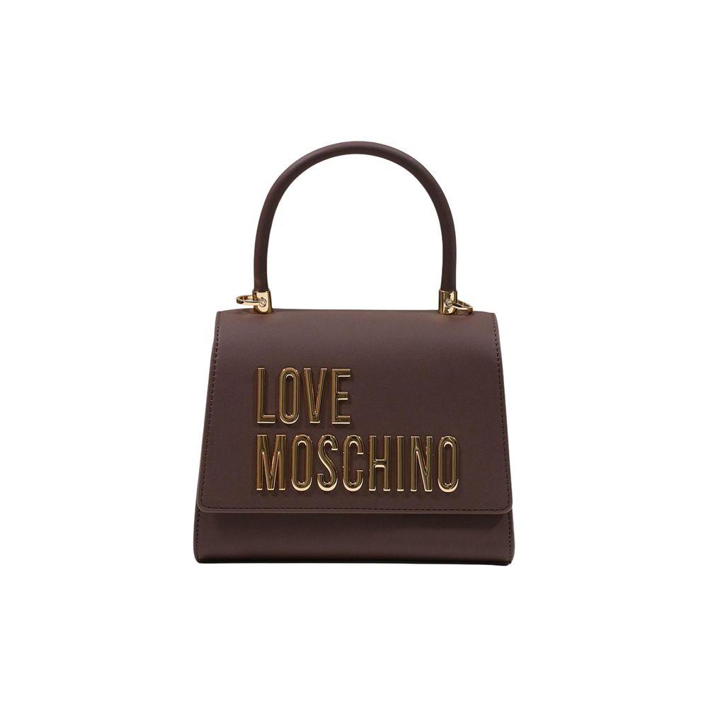 Bolso de mano Love Moschino de polietileno marrón
