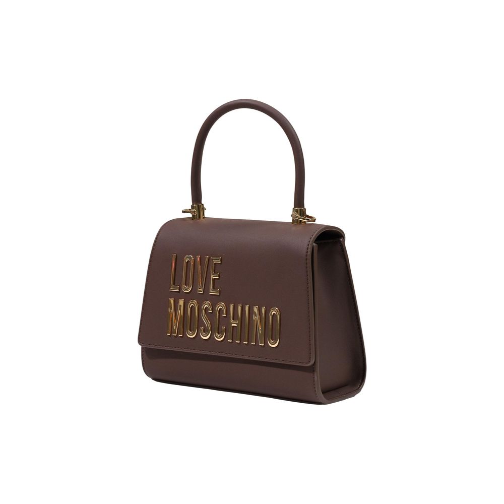 Bolso de mano Love Moschino de polietileno marrón