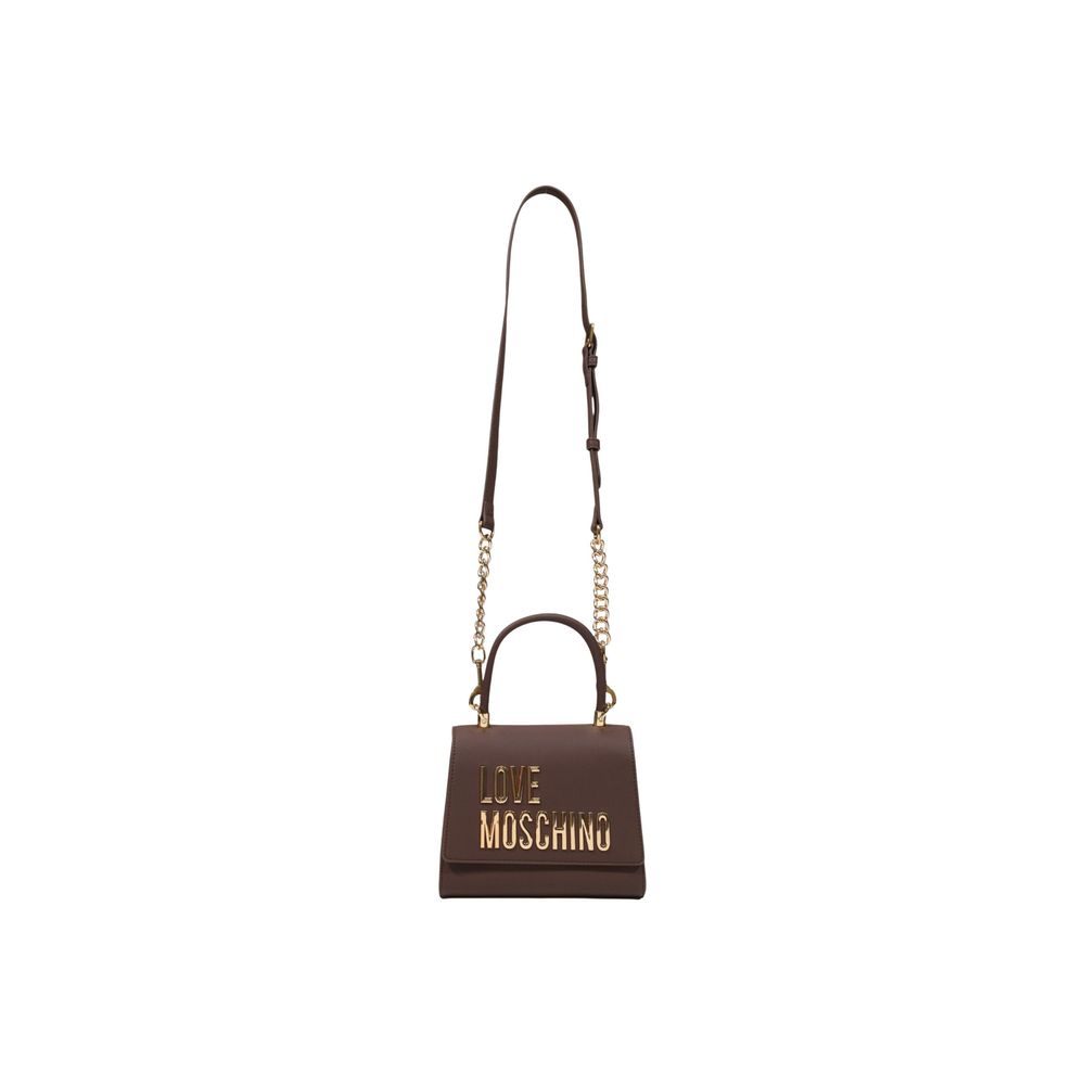 Bolso de mano Love Moschino de polietileno marrón
