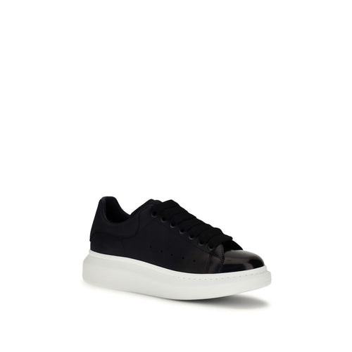 Alexander McQueen Baskets Chunky en Cuir de Veau Bleu