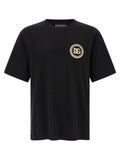 Camiseta de algodón negra Dolce & Gabbana