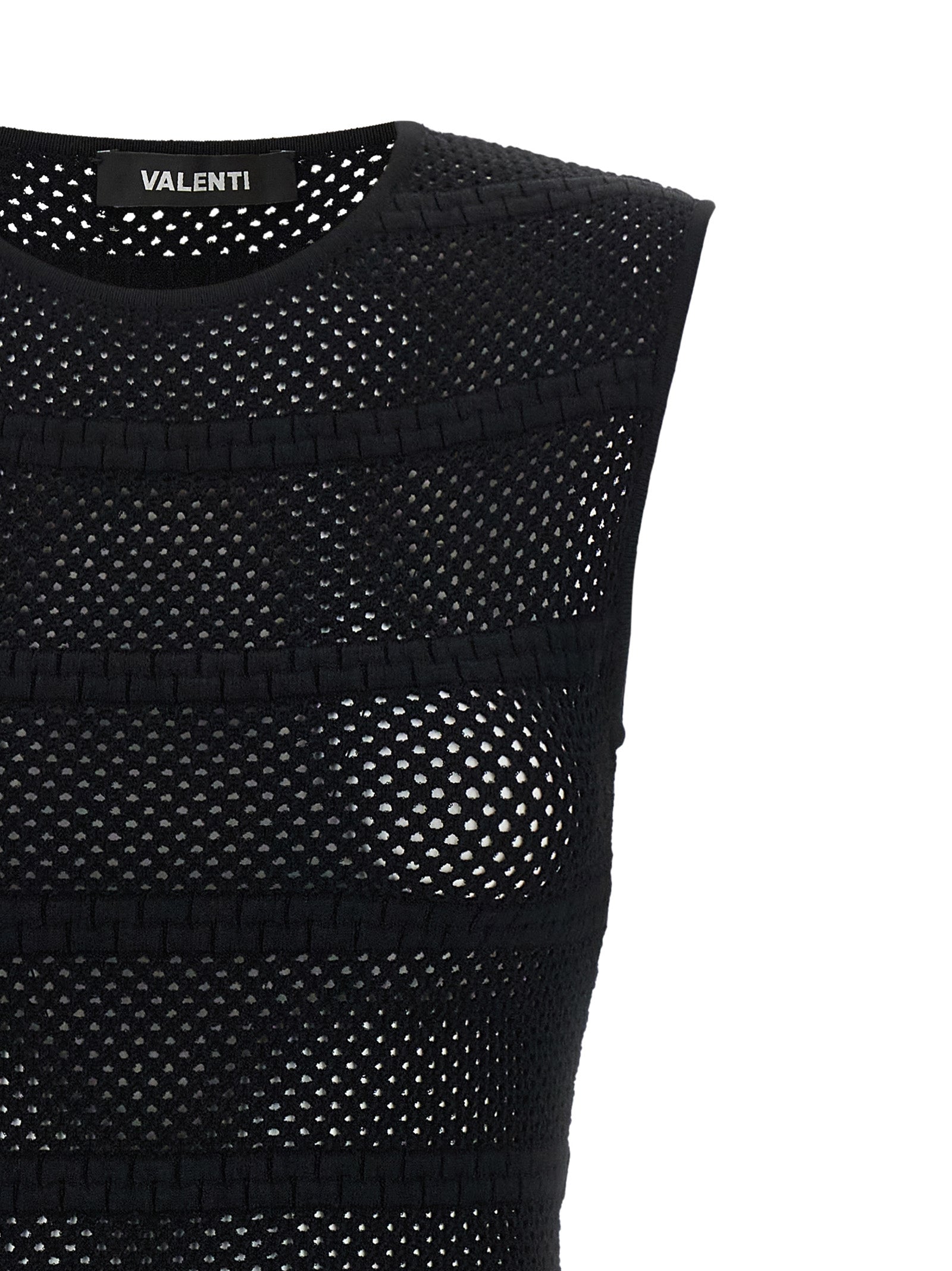 ANTONINO VALENTI Black Viscose Short Dress