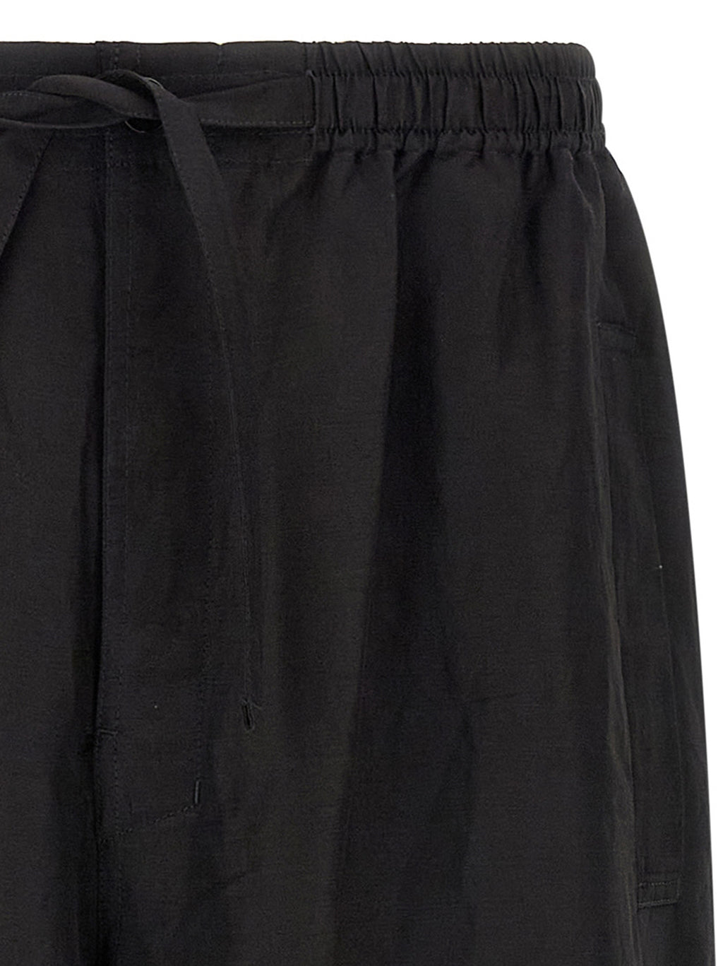 Lemaire Black Linen Casual Pants